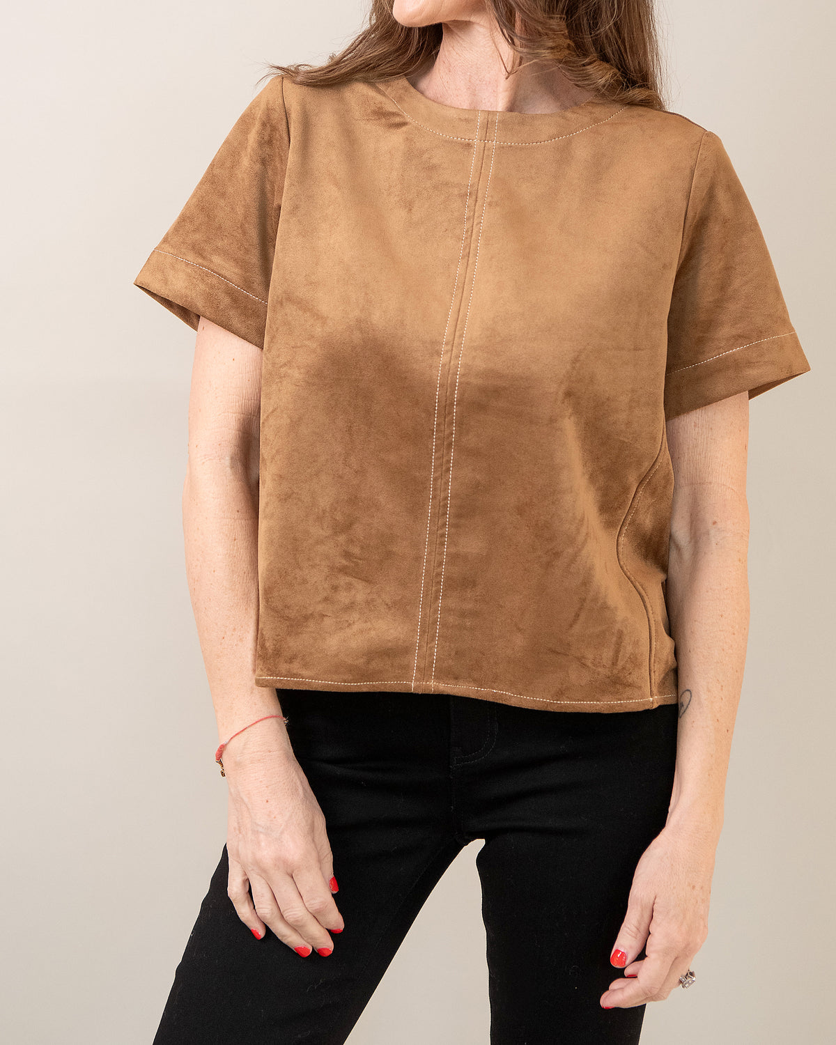 Juliette Faux Suede Top