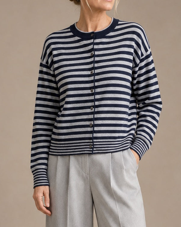 Isabella Striped Cardigan