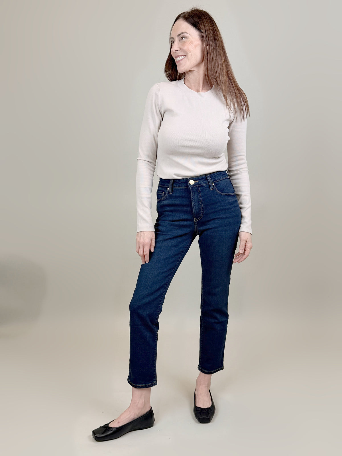 Reese Ankle Straight Denim