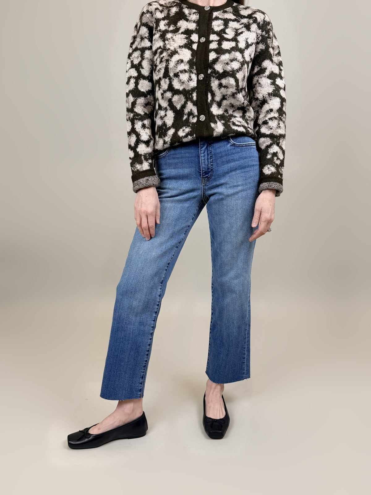 Sadie Animal Print Cardigan