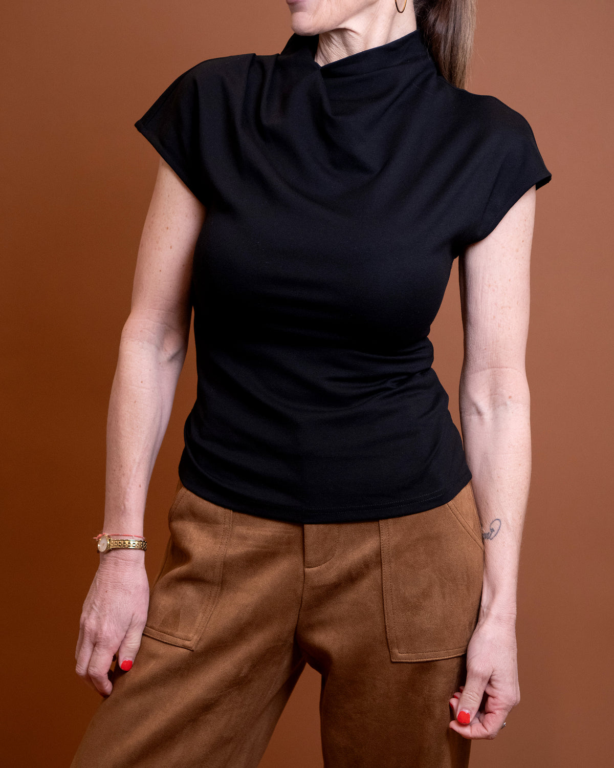 Sabrina Mock Neck Top
