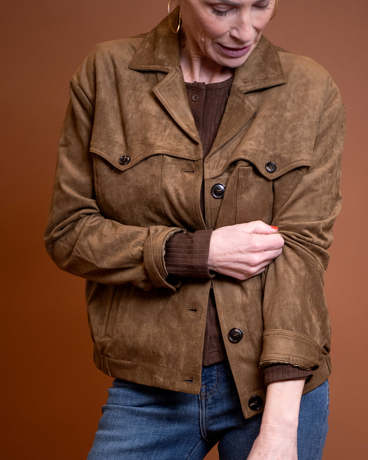 Henry Faux Suede Jacket