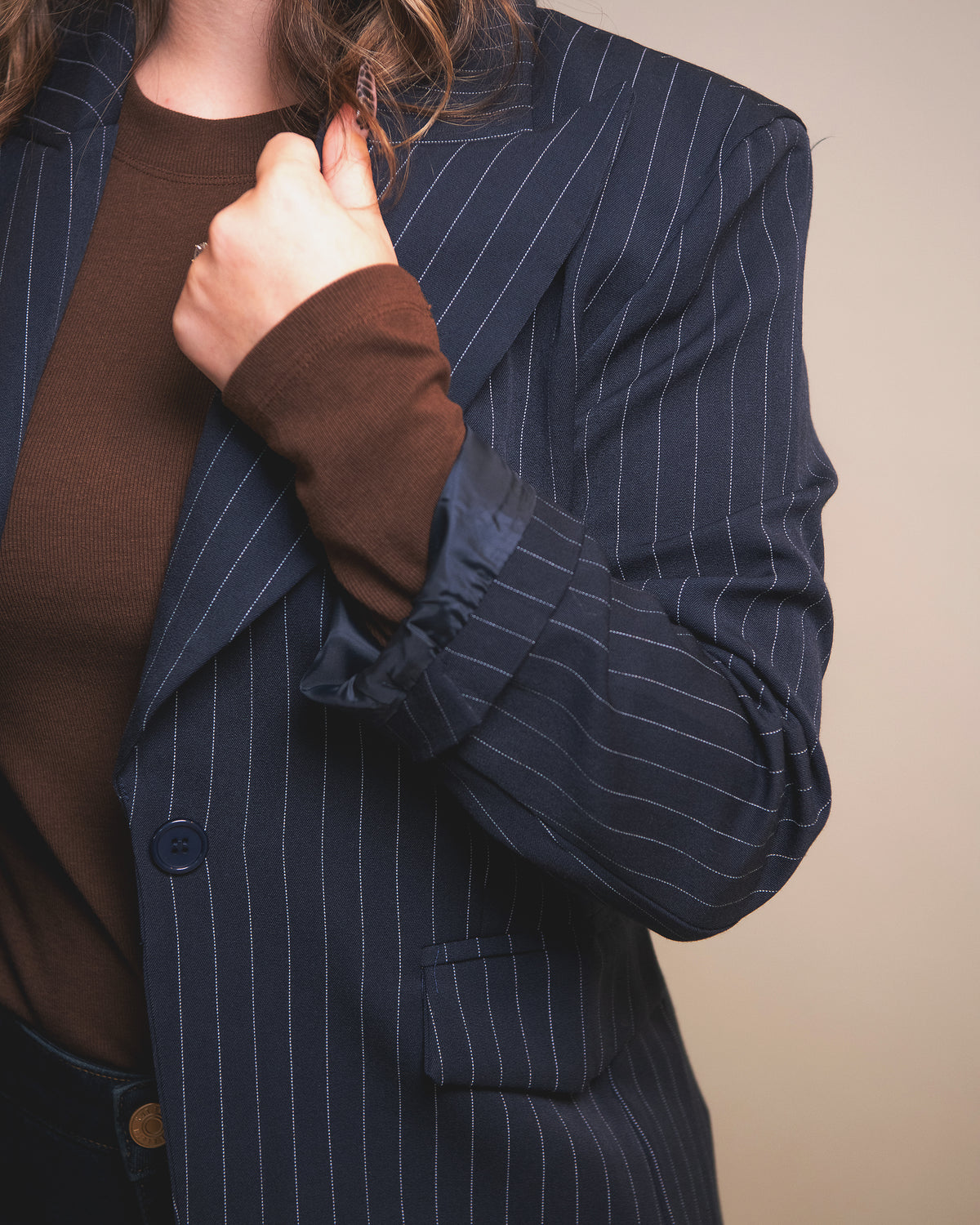 Charlotte Pinstriped Blazer