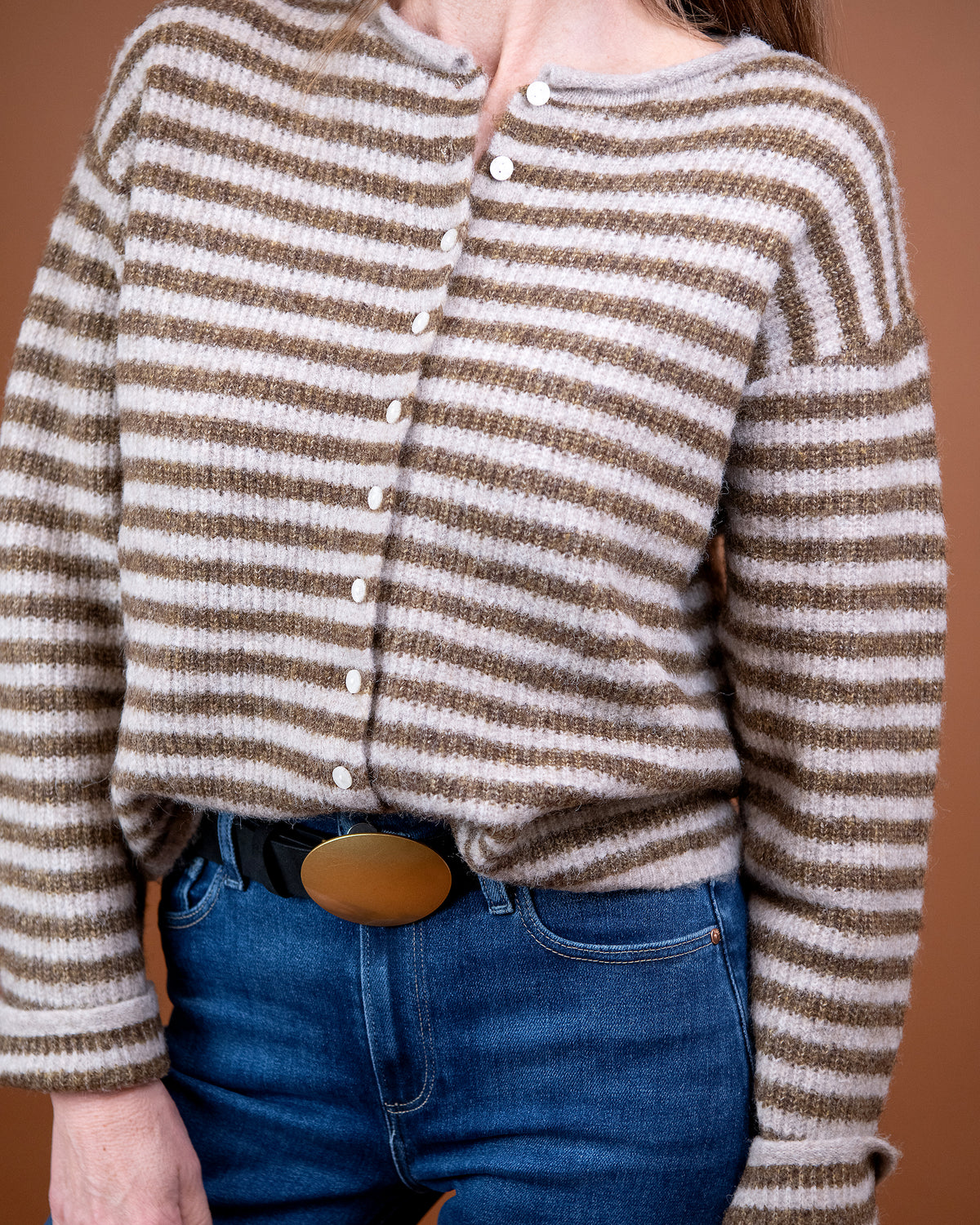 Caroline Striped Cardigan