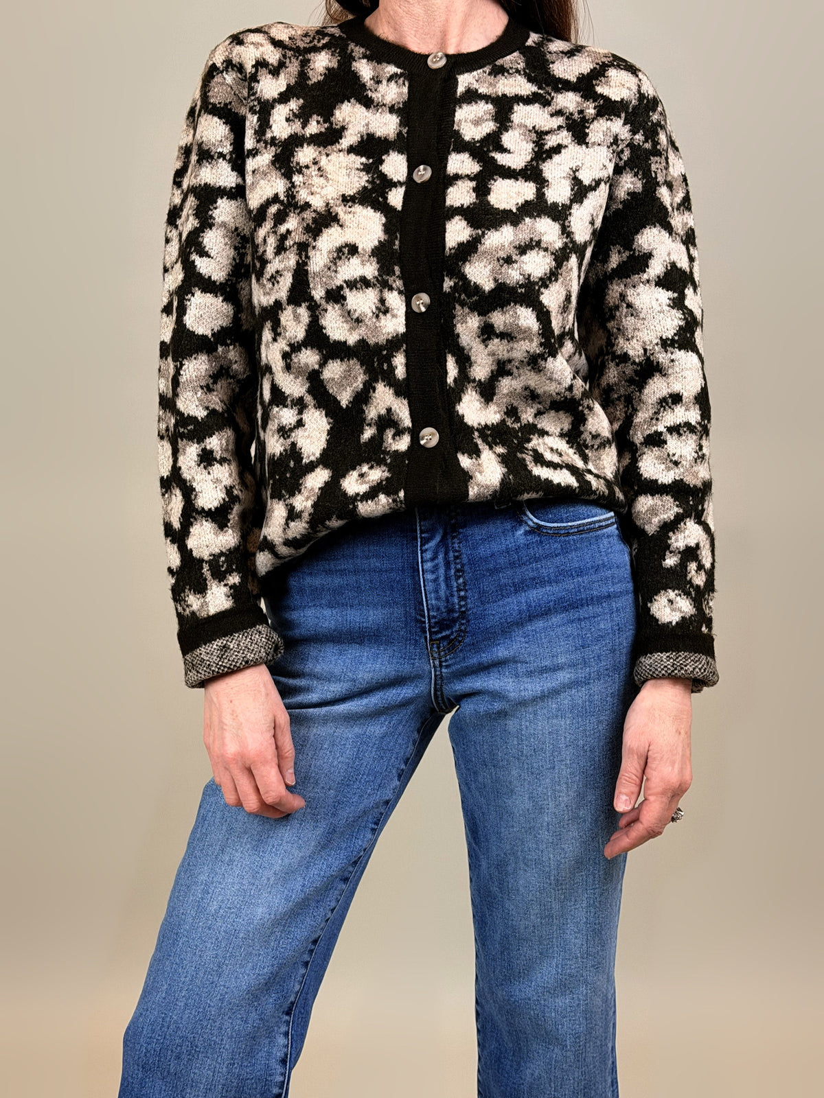 Sadie Animal Print Cardigan