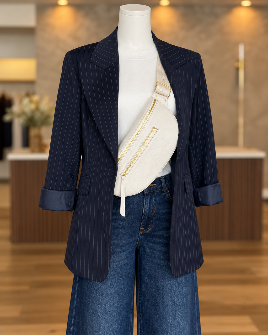 Charlotte Pinstriped Blazer